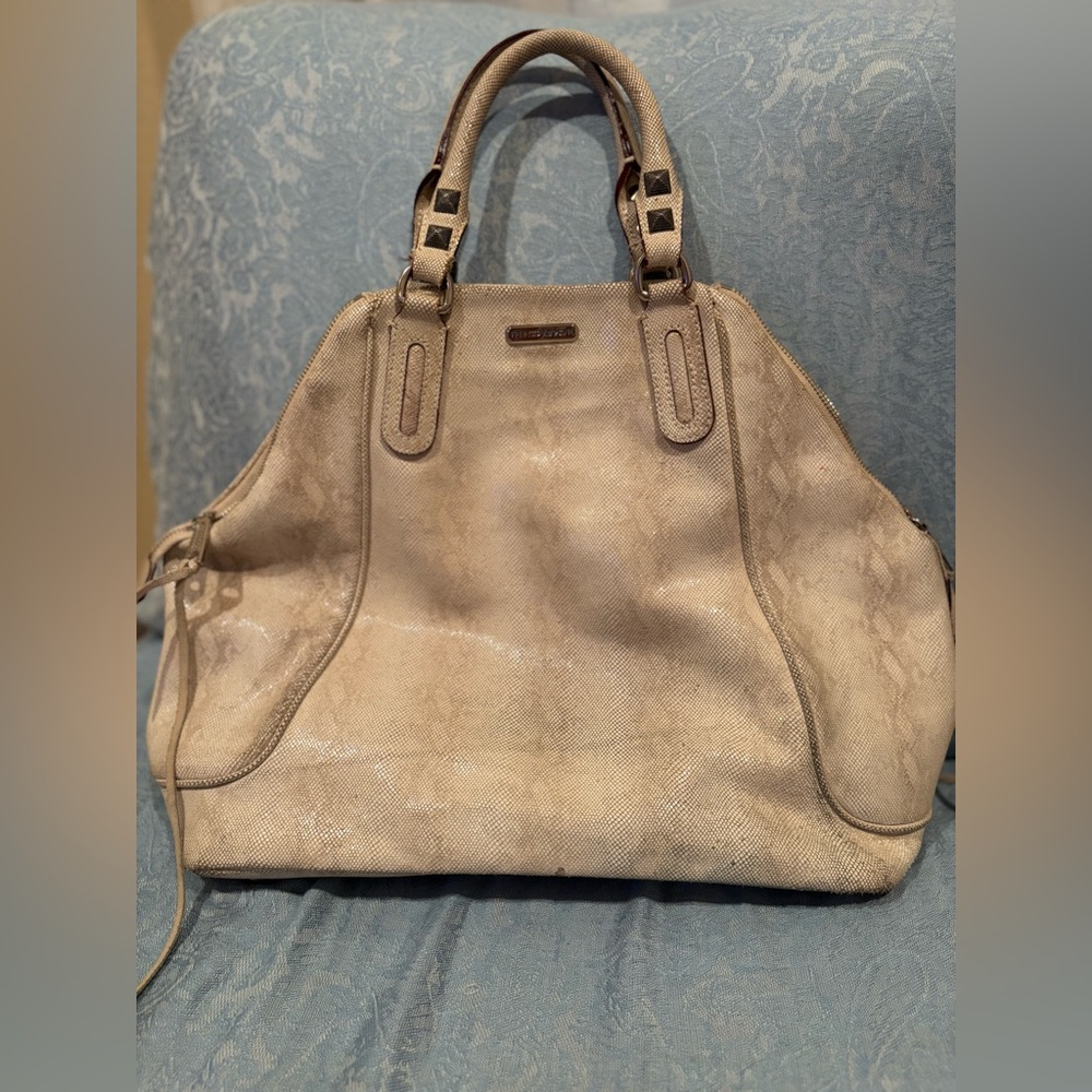 Rebecca Minkoff  Leather Tote with Woven Detailing - Picture 2 of 7